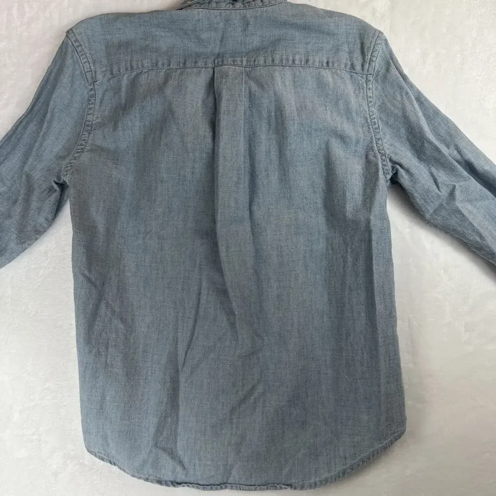 Boys Ralph Lauren Size 6 Chambray Button-Down Dress Shirt Pre-Owned